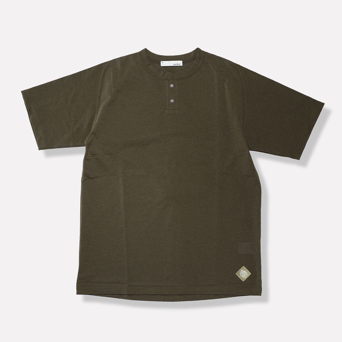 ナリフリ / NFC アクティブメッシュヘンリーネックTシャツ