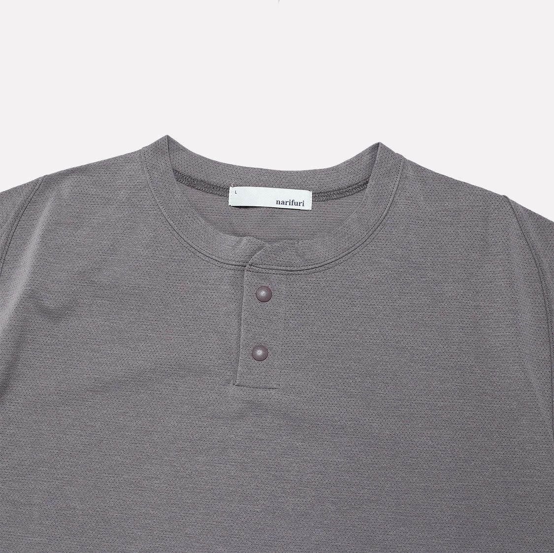 ナリフリ / NFC アクティブメッシュヘンリーネックTシャツ