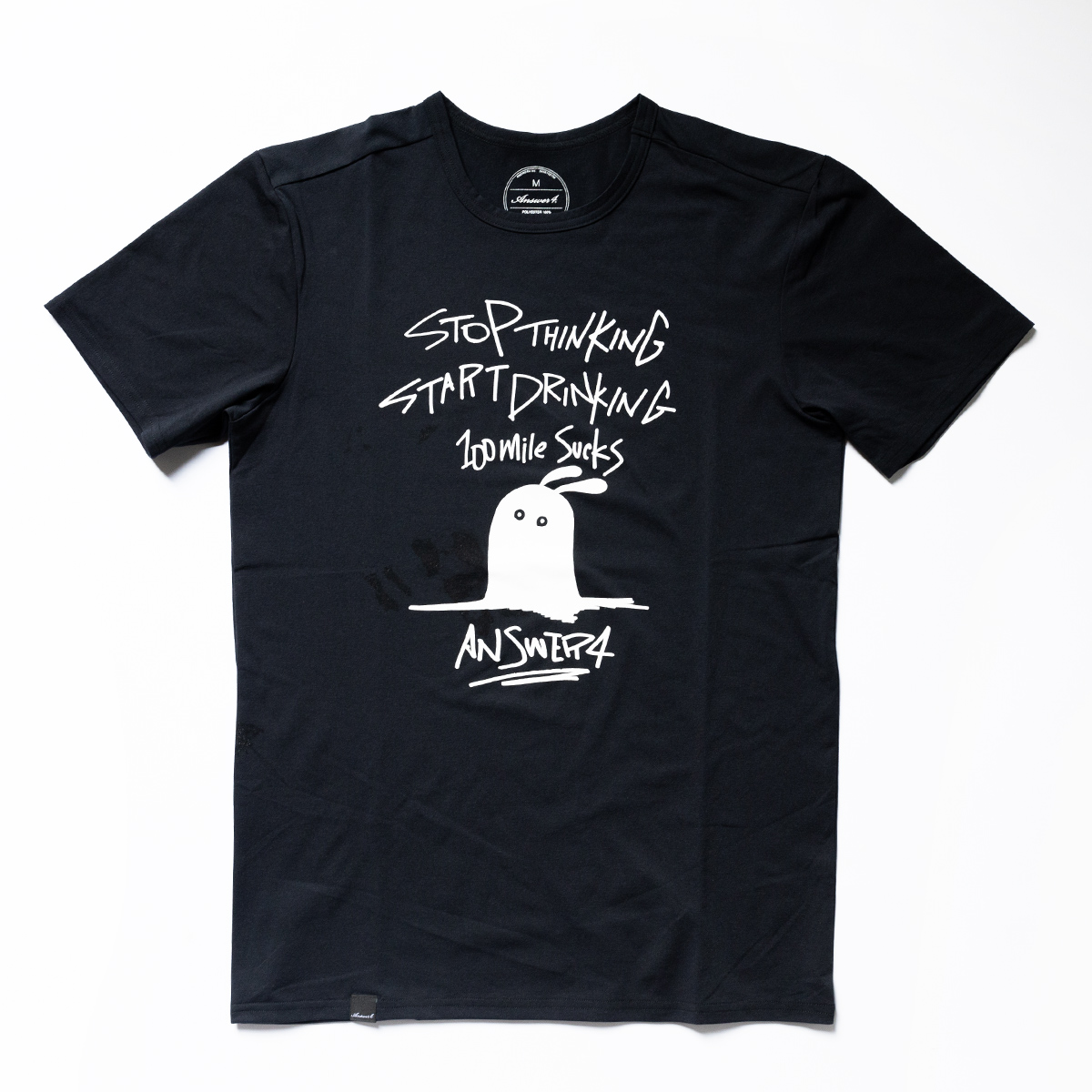 アンサーフォー / Tシャツ “100マイルサックス02“(ブラック)