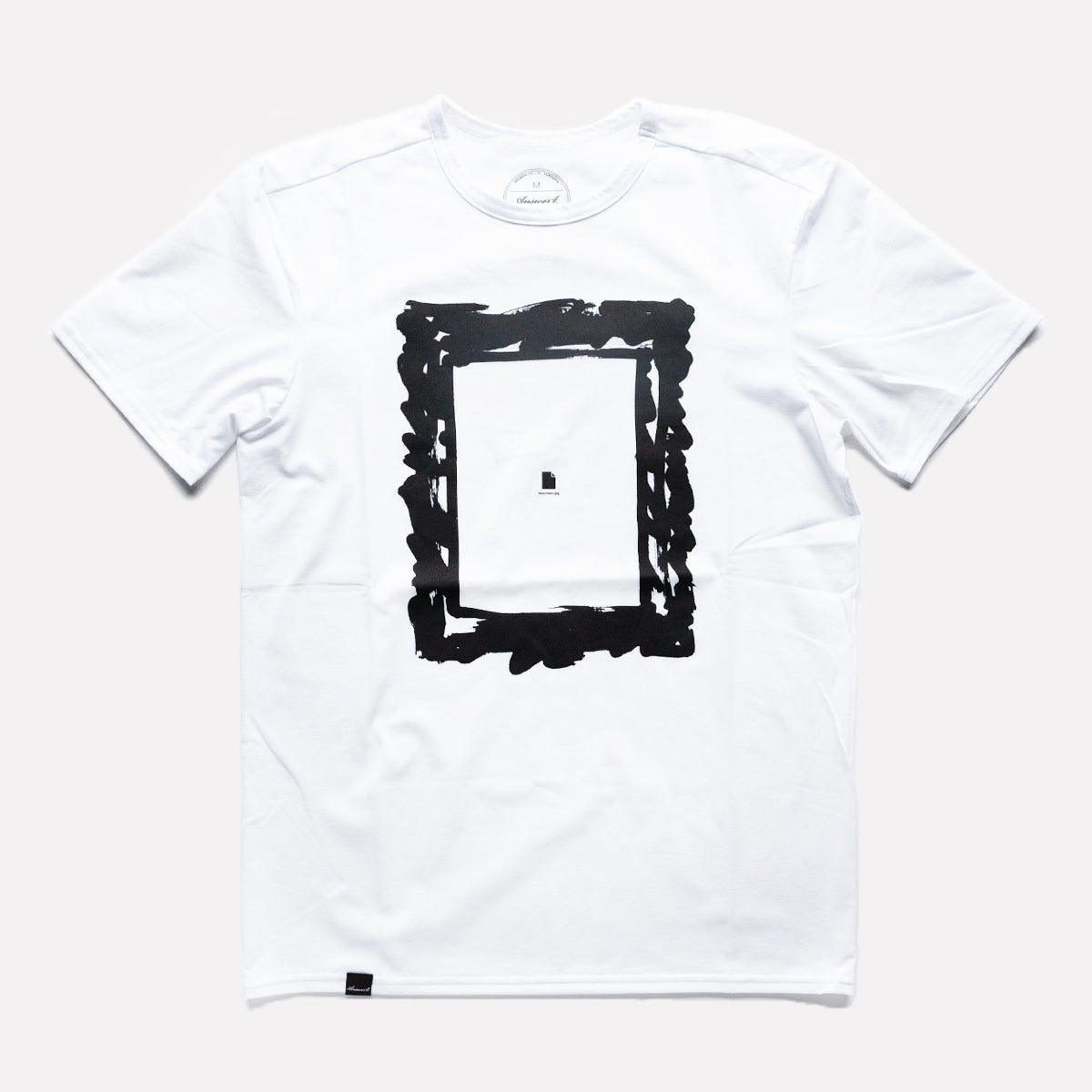 Answer4 Tシャツ M ホワイト アンサーフォー / Tシャツ ”フレーム”（White） – Run boys! Run girls!