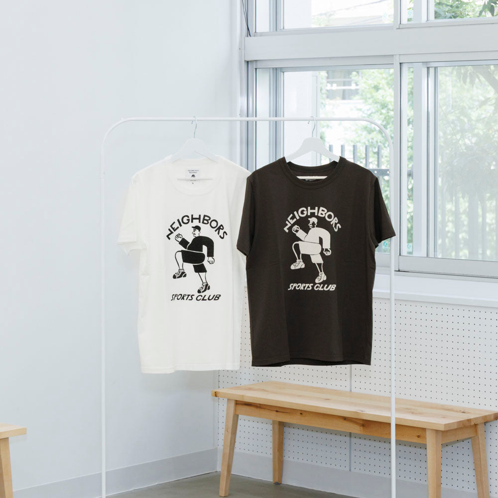 TACOMA FUJI RECORDS x NEIGHBORS SPORTS CLUB SS Tee designed by Yachiyo Katsuyama