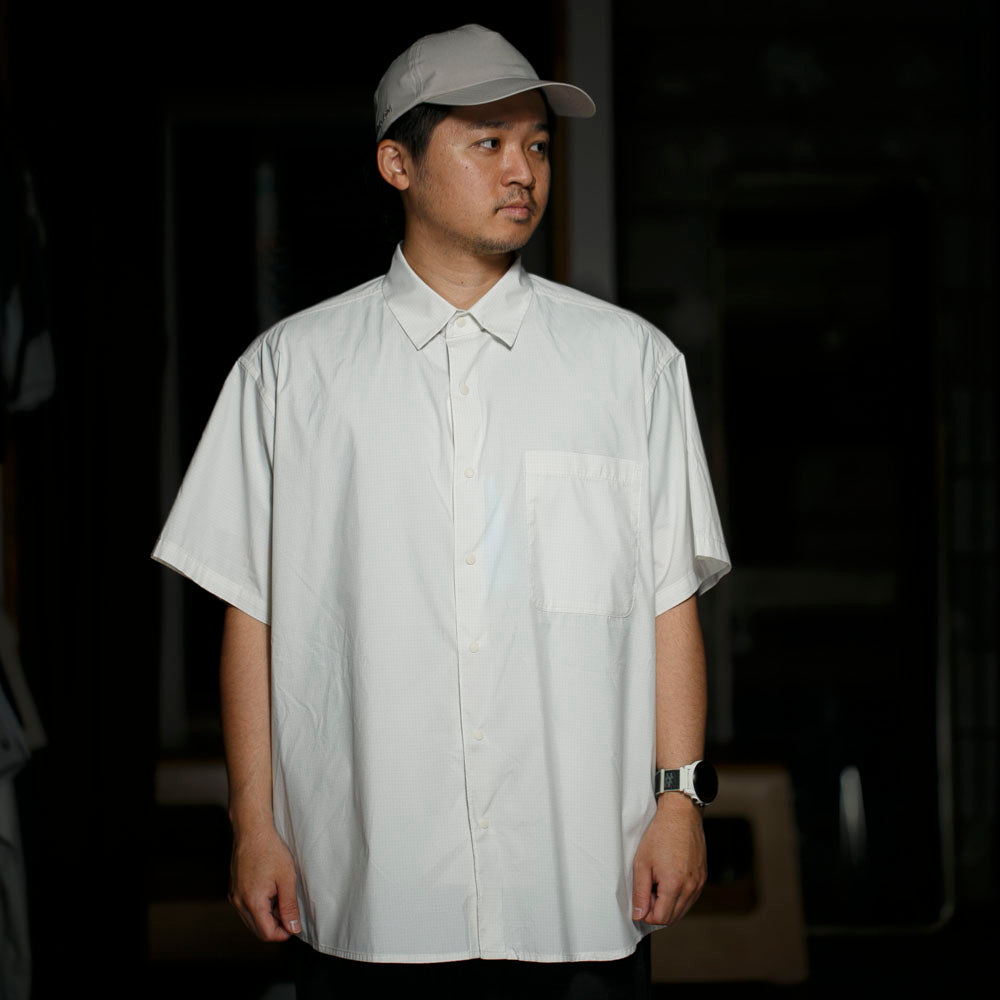 ペーパースカイ / マガジン チェック ビッグ ハーフ シャツ