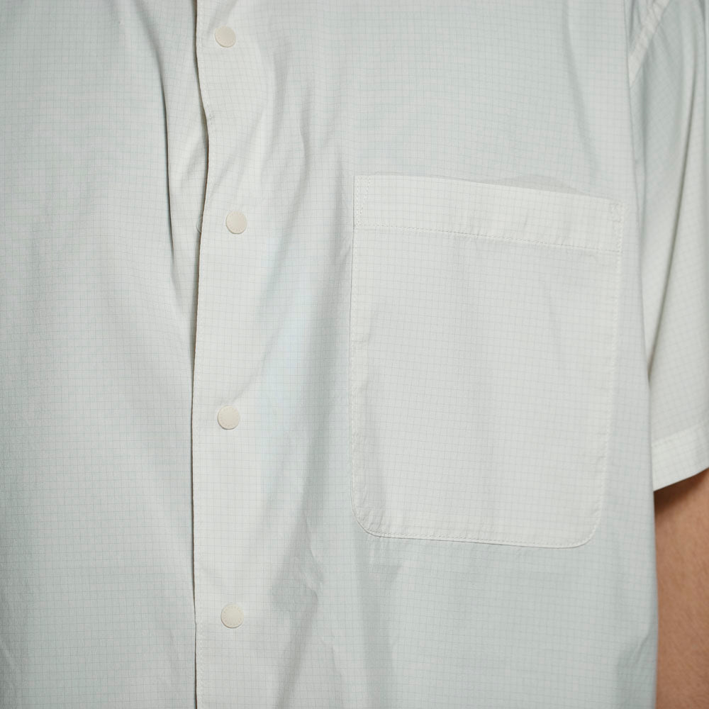 ペーパースカイ / マガジン チェック ビッグ ハーフ シャツ