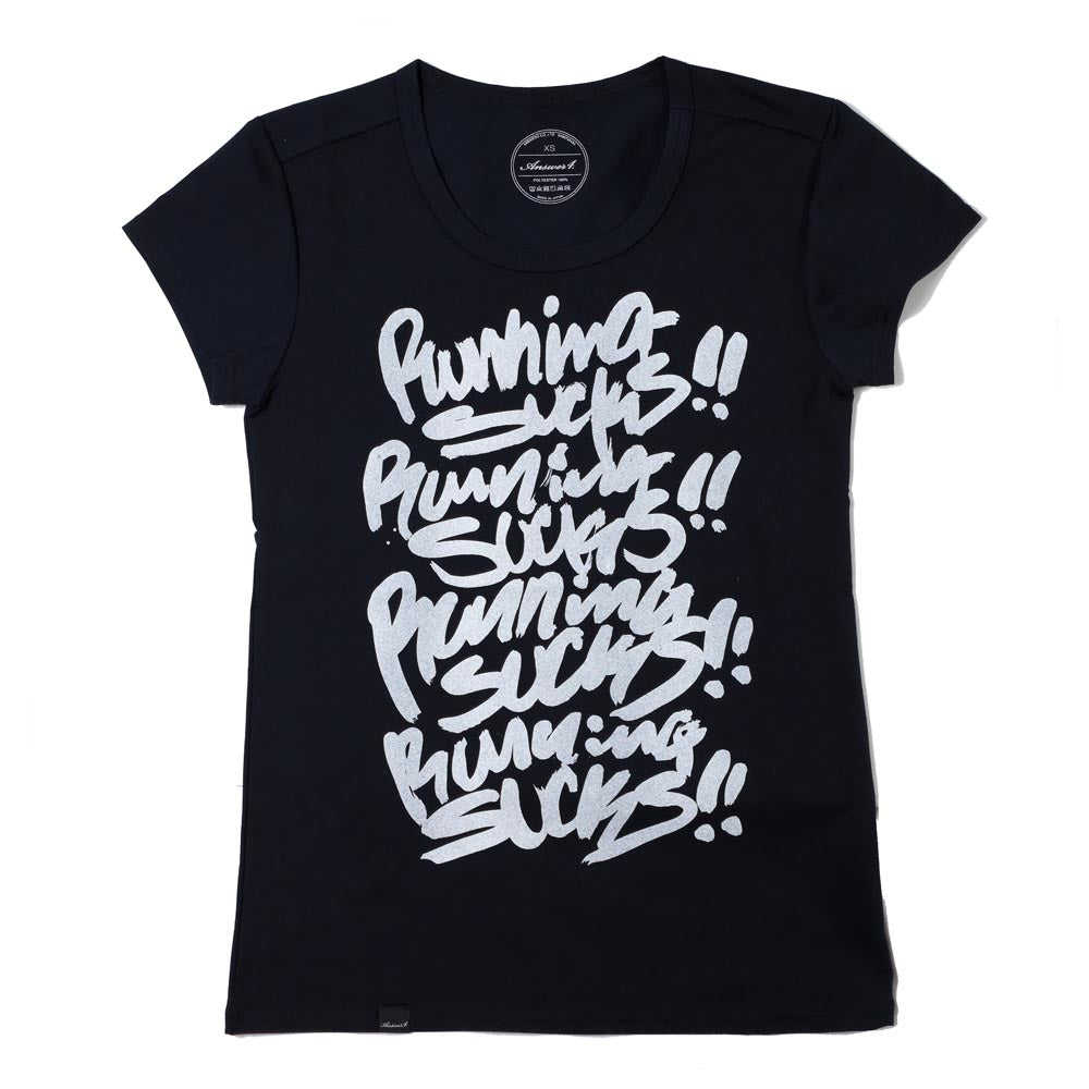 アンサーフォー / Tシャツ ランニング サックス (Black)