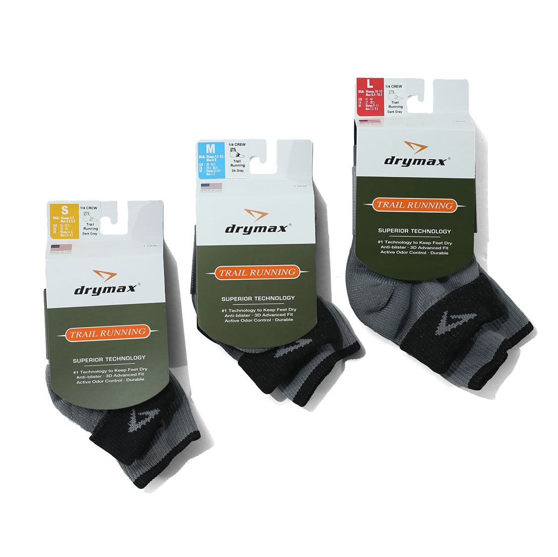 ドライマックス / トレイルランニング 1/4 クルー ターンダウン