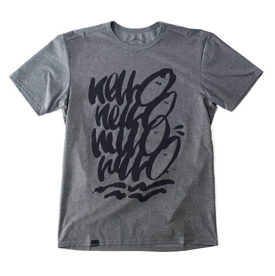アンサーフォー / Tシャツ “HelloHelloHelloHello”(Gray)