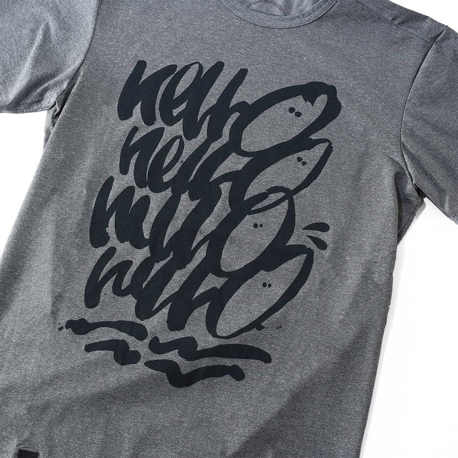 アンサーフォー / Tシャツ “HelloHelloHelloHello”(Gray)