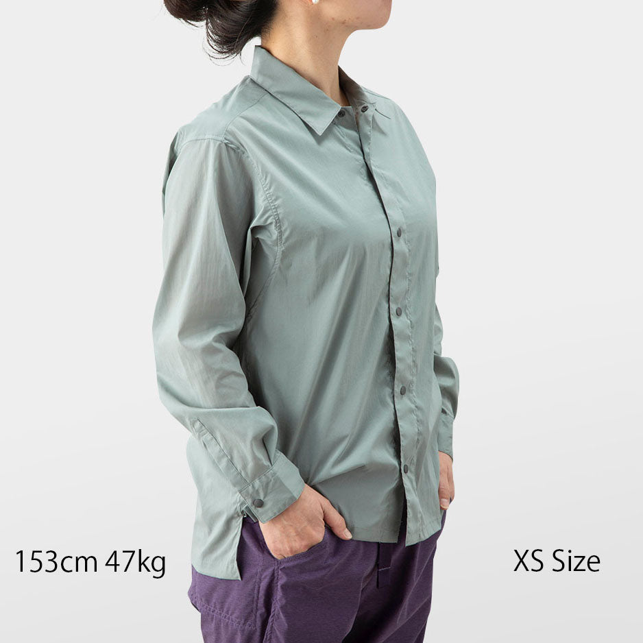 山と道 UL Shirt Duck Green Lサイズ - 登山用品