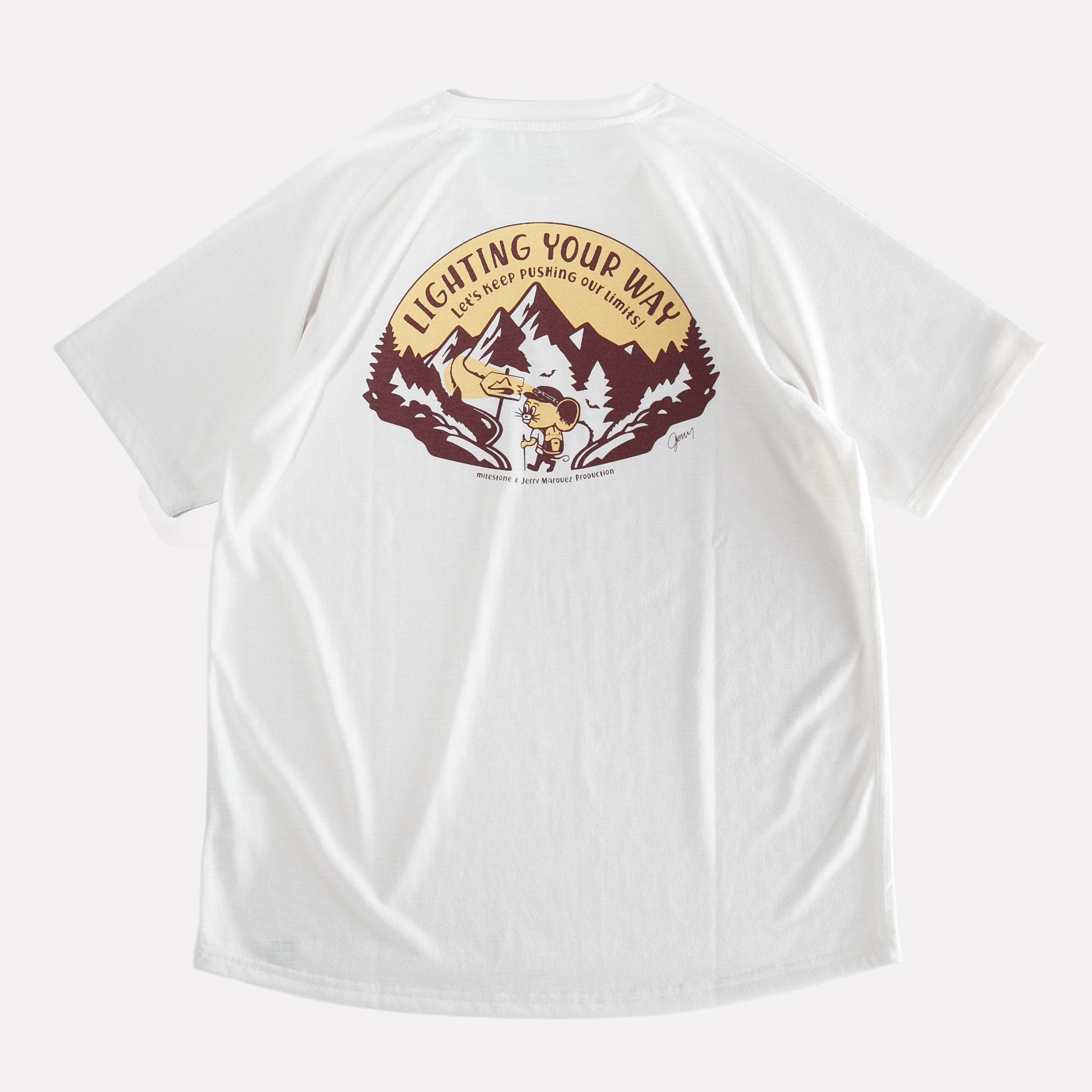 マイルストーン / オリジナル Tシャツ キャンバス ”レッツ キープ プッシング アワ リミッツ！”