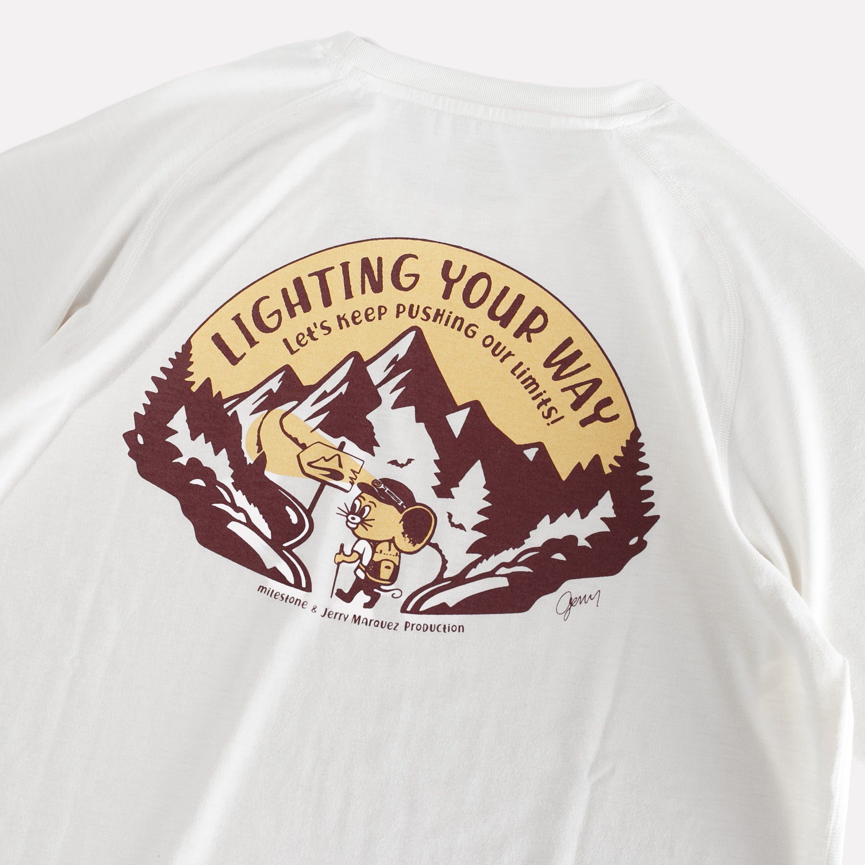 マイルストーン / オリジナル Tシャツ キャンバス ”レッツ キープ プッシング アワ リミッツ！”