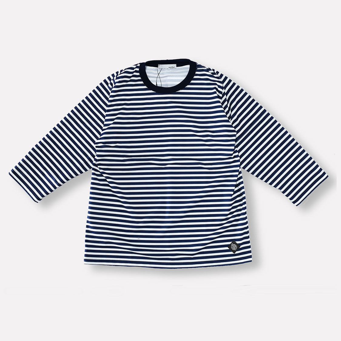 ナリフリ / NFC アクティブメッシュボーダー8分袖Tシャツ