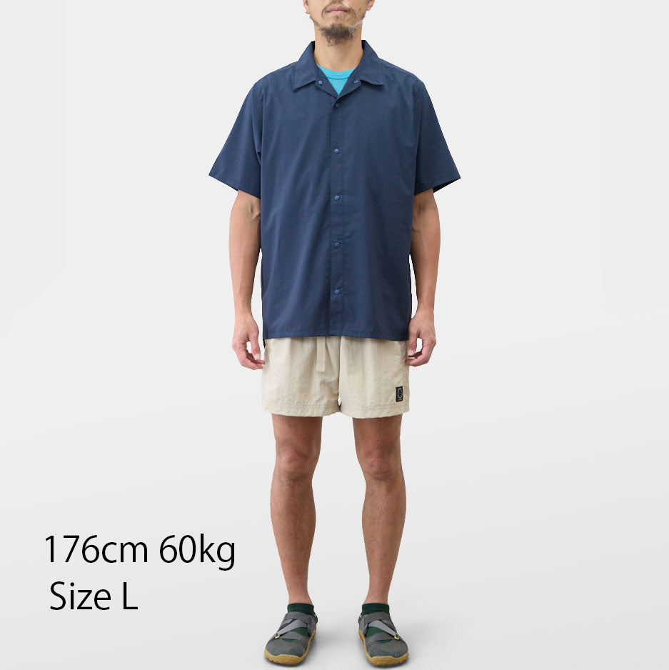 山と道ULネイビー ショートスリーブシャツ Lサイズ 山と道 / UL ショートスリーブシャツ メンズ (2025) – Run boys