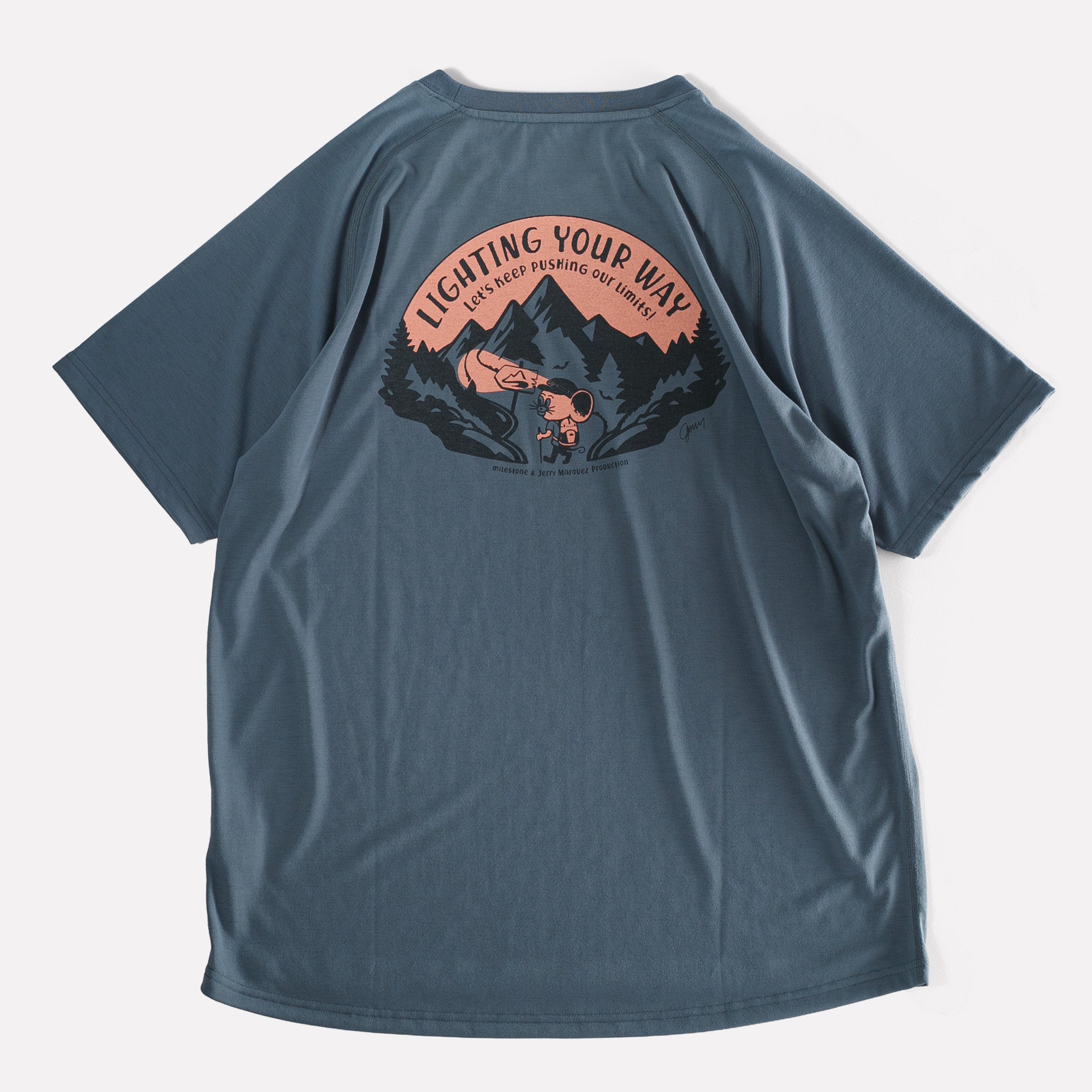 マイルストーン / オリジナル Tシャツ キャンバス ”レッツ キープ プッシング アワ リミッツ！”