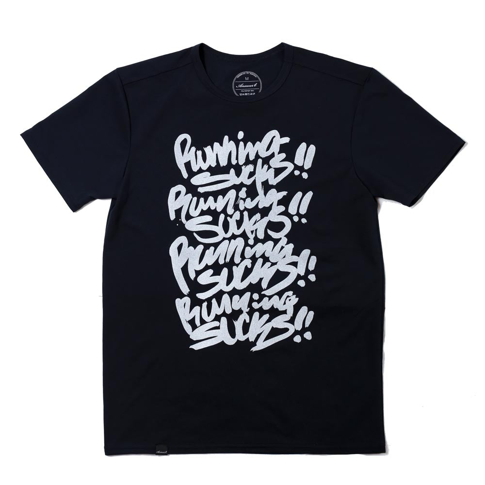 アンサーフォー / Tシャツ ランニング サックス (Black)