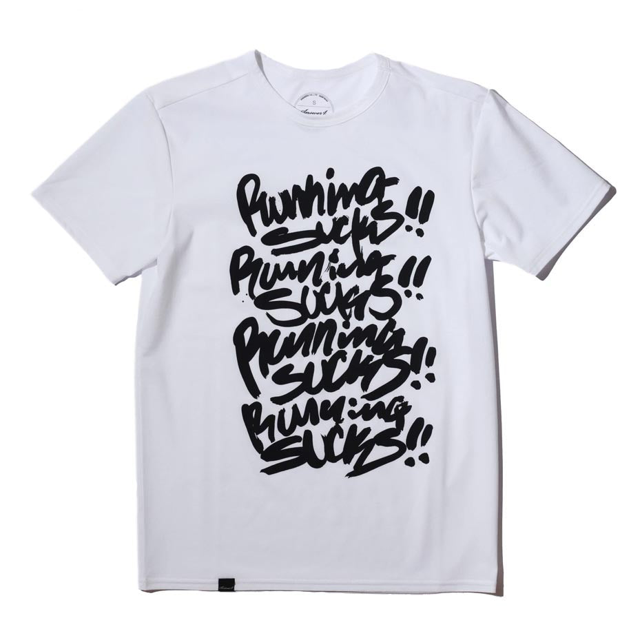 アンサーフォー / Tシャツ ”ランニング サックス！”  (White)