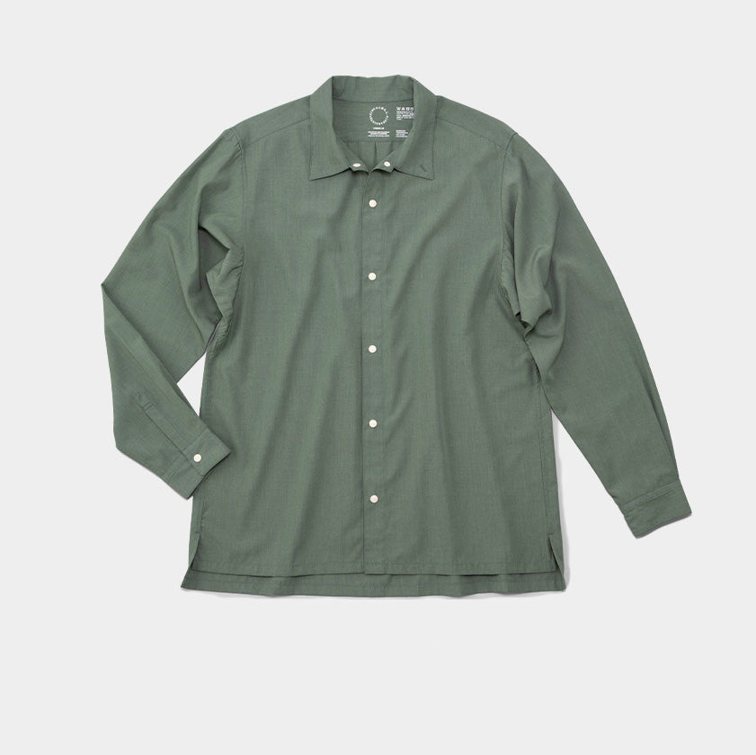 セール新作 山と道 バンブーシャツ Bamboo Shirt ホワイトサンド XL