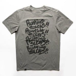 アンサーフォー / Tシャツ”ランニング サックス”  (Gray)