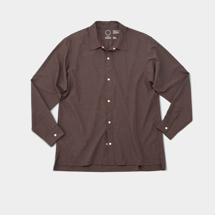 山と道 Bamboo Shirt Mサイズ clove brown - luknova.com