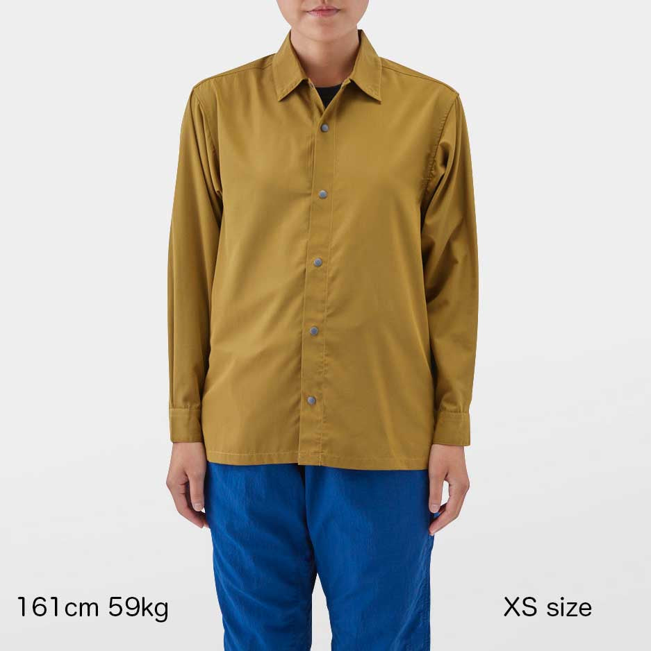 山と道 Bamboo Shirt sage Lサイズ-