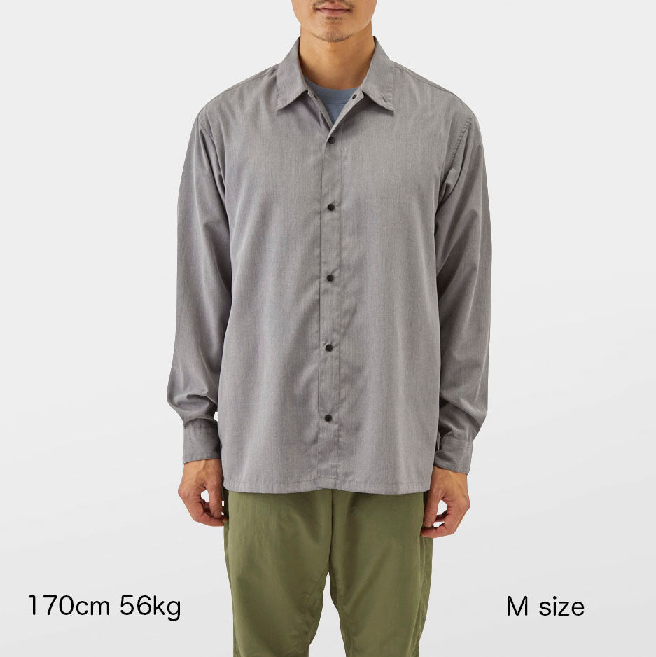 山と道　 Bamboo Shirt sage Lサイズ
