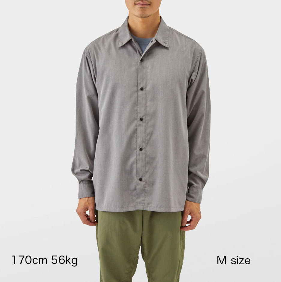 山と道 Bamboo Shirt white sand 新品 - 登山用品